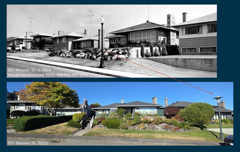 821 Massey Street - before (1959) and after (2025)