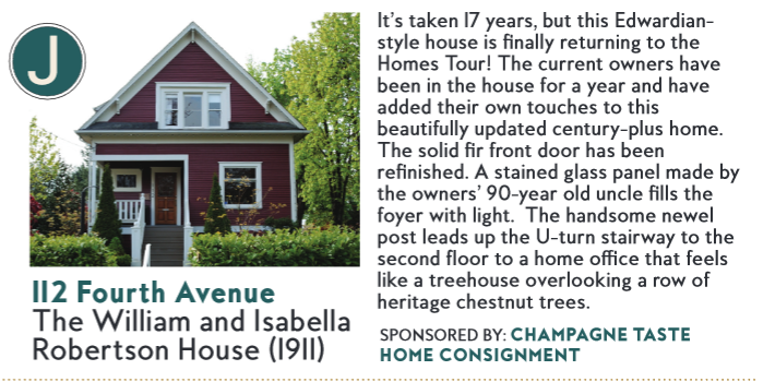 New Westminster Heritage Preservation Society - 2015 Homes Tour